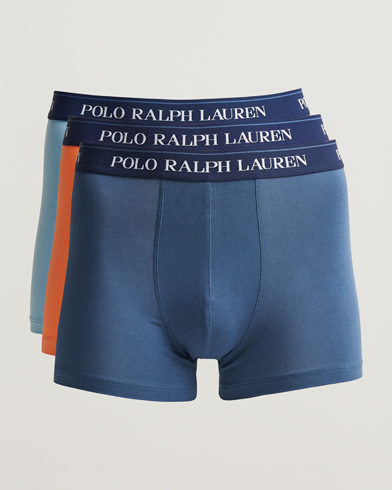 Herre | Boxershorts | Polo Ralph Lauren | 3-Pack Trunk Blue/Orange/Steel Blue