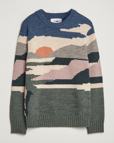 Herre | Business & Beyond | NN07 | Jason Sunset Knitted Sweater Multi