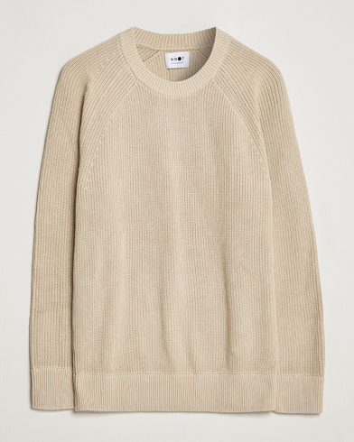 Herre | Strikkede trøjer | NN07 | Jacobo Cotton Knitted Sweater Off White