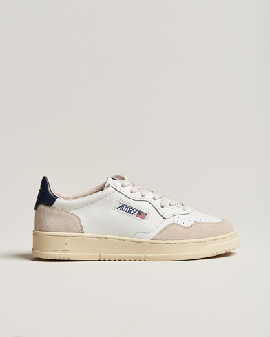 Herre | Sneakers | Autry | Medalist Low Leather/Suede Sneaker White/Blue