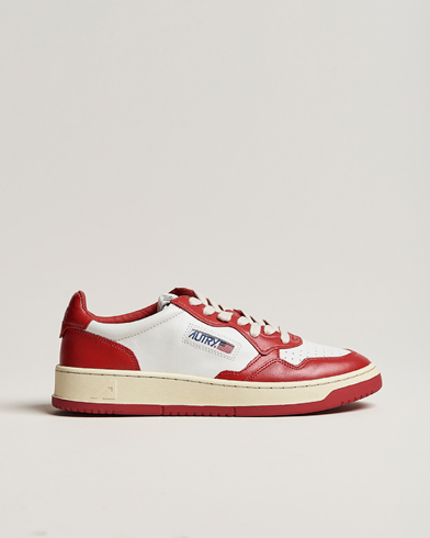 Herre | Nye varemærker | Autry | Medalist Low Bicolor Leather Sneaker Red