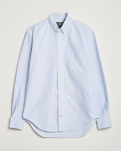 Herre | Preppy Authentic | Gitman Vintage | Button Down Oxford Shirt Blue Stripe