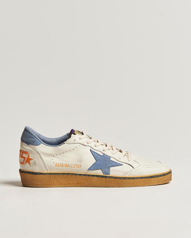 Herre | Nyheder | Golden Goose Deluxe Brand | Ball Star Sneakers White/Powder Blue