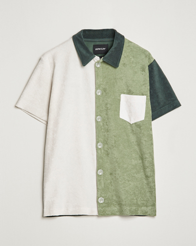 Herre | Terry | Howlin' | Short Sleeve Color Block Terry Shirt Agave