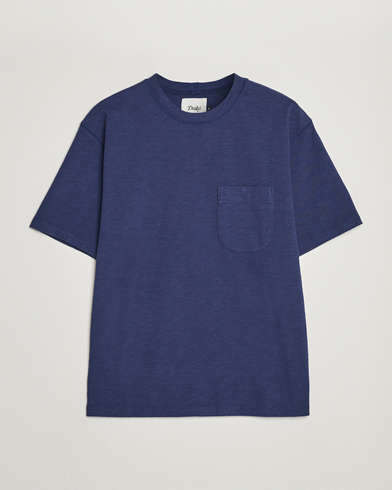 Herre | Drake's | Drake's | Cotton Pocket T-Shirt Navy