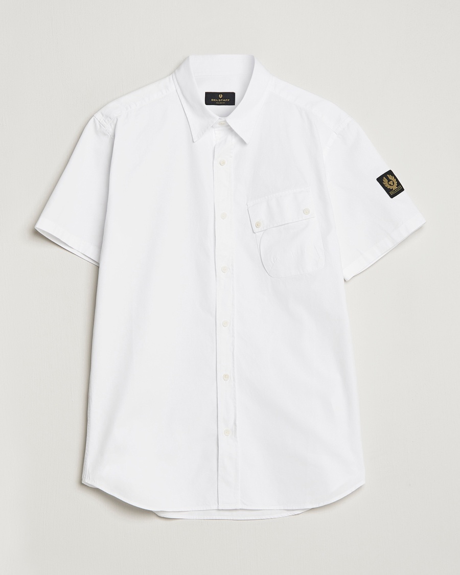 Belstaff Short Sleeve Pitch Shirt White – Hvid
