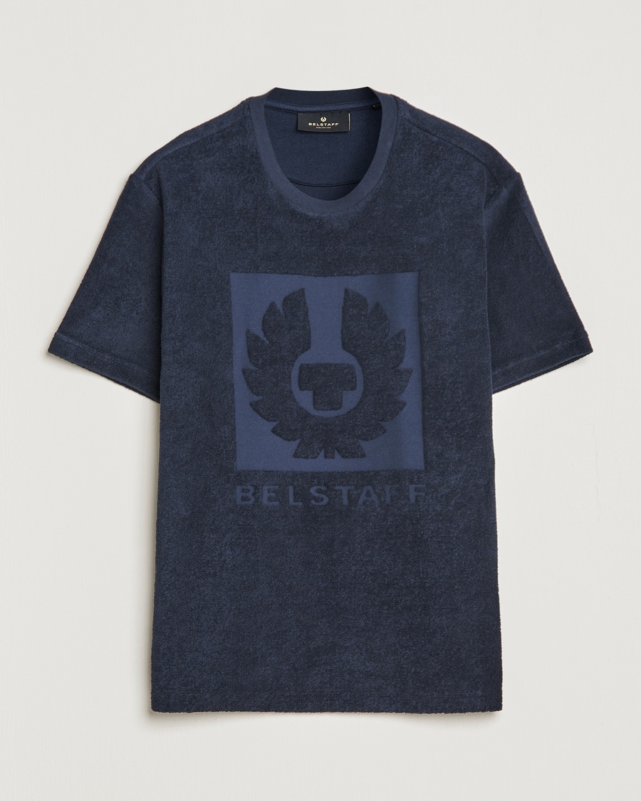 Herre | | Belstaff | Turret Terry Logo T-Shirt Dark Ink