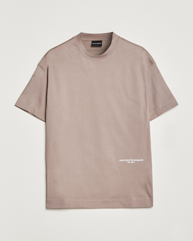 Herre |  | Emporio Armani | Cotton T-Shirt Beige