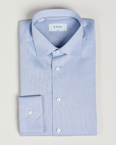 Herre | Poloskjorter | Eton | Fine Pique Shirt Light blue