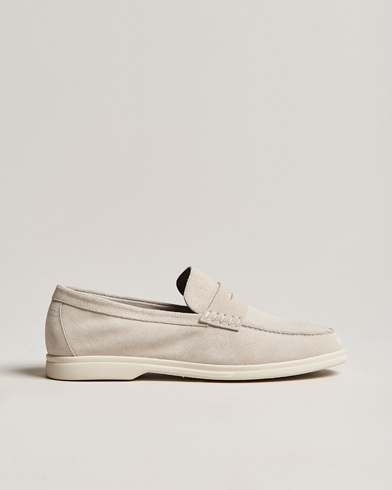 Herre | Canali | Canali | Summer Loafers Light Beige Suede
