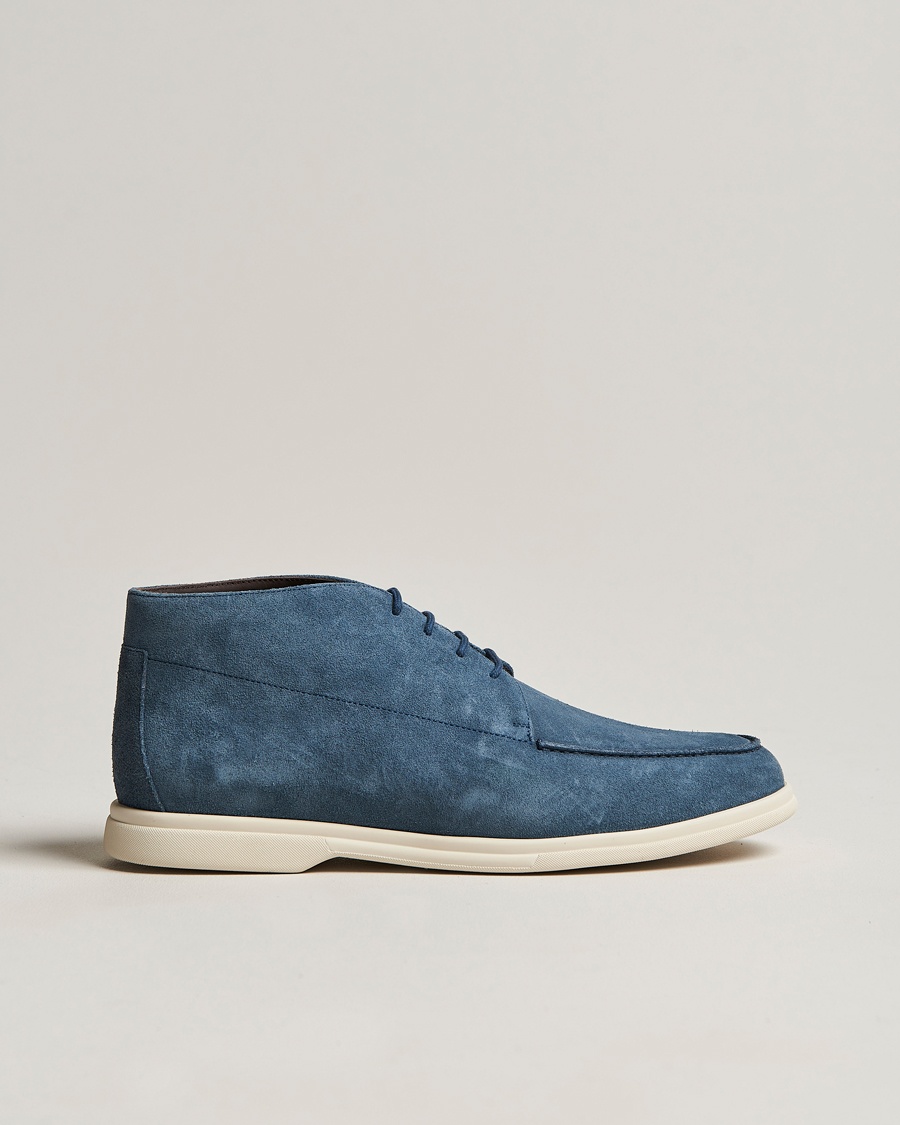 Herre | | Canali | Chukka Boots Light blue Suede