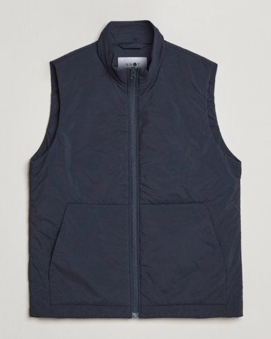 Herre | Wardrobe basics | NN07 | Verve Padded Waistcoat Navy Blue