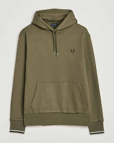 Herre |  | Fred Perry | Tipped Hooded Sweatshirt Unifrom Green