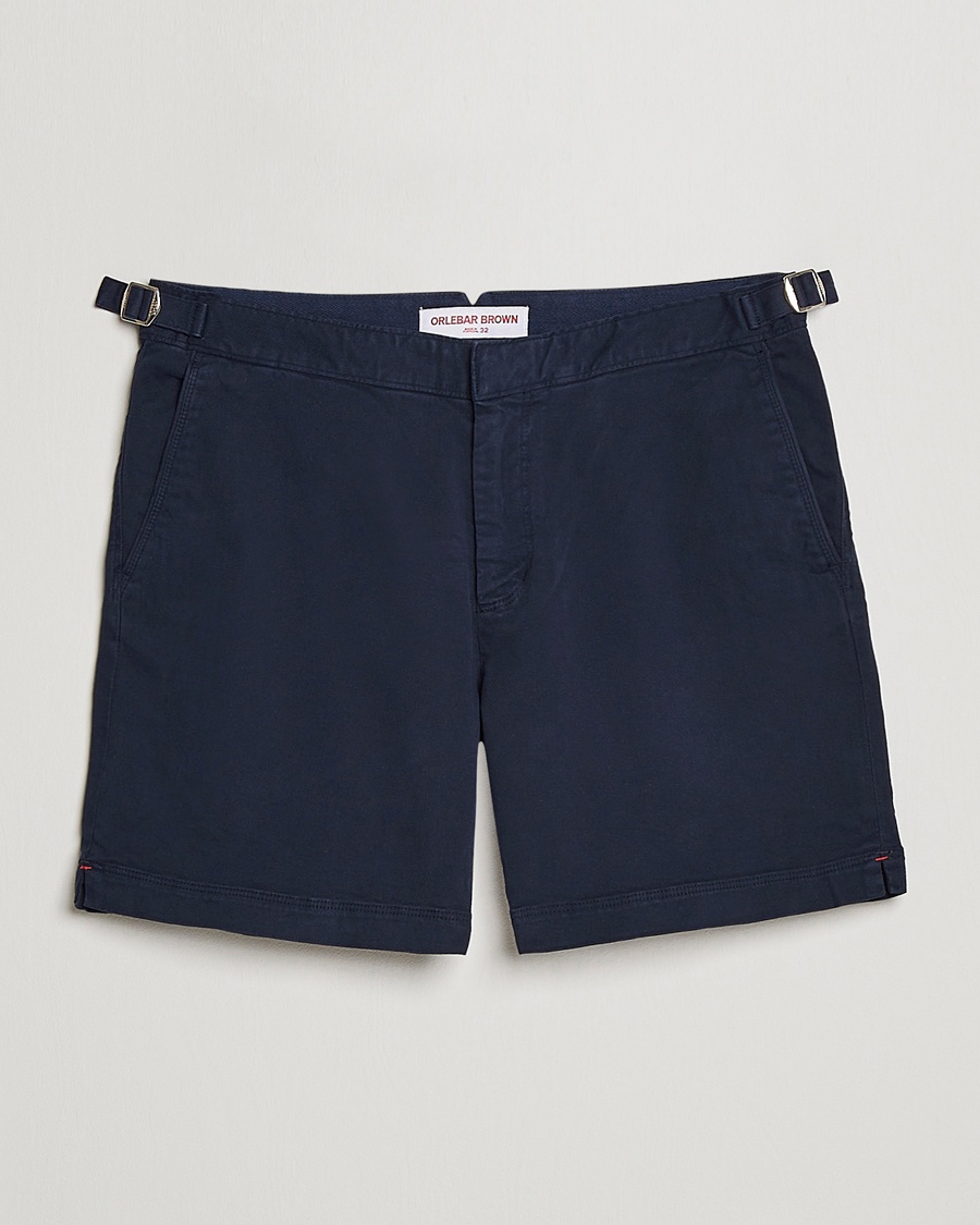 Orlebar Brown Bulldog Cotton Stretch Twill Shorts Dark Navy – Blå