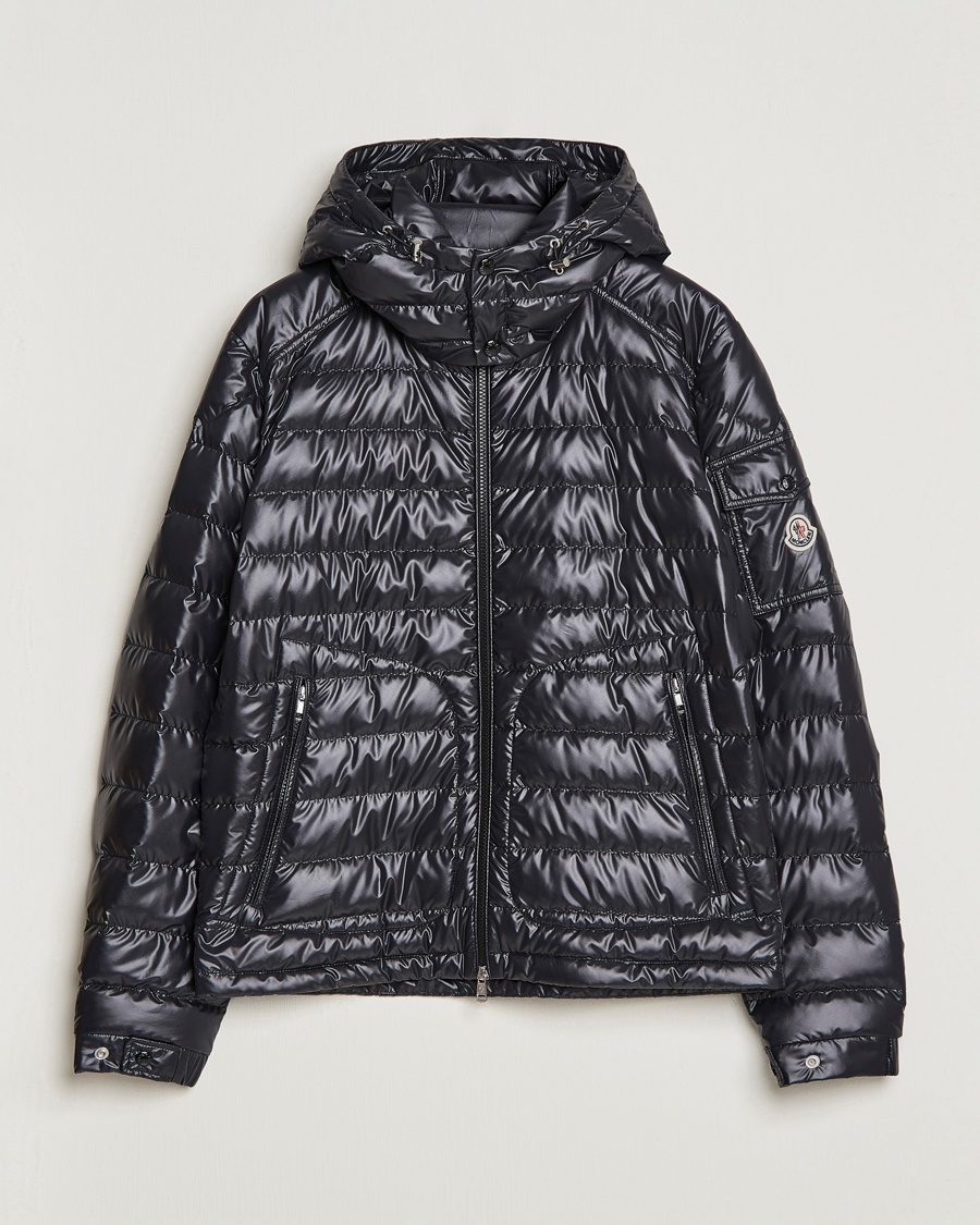 Herre | Luxury Brands | Moncler | Lauros Hooded Down Jacket Black