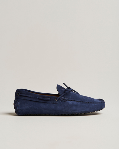 Herre | Mokkasiner | Tod's | Laccetto Gommino Carshoe Navy Suede