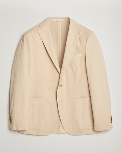 Herre | Blazere & jakker | Boglioli | K Jacket Cotton Stretch Blazer Light Beige