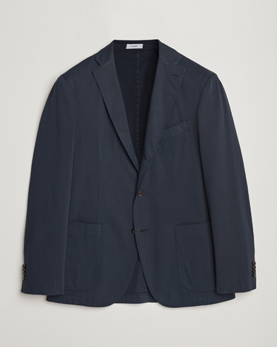Herre | Bomuldsblazer | Boglioli | K Jacket Cotton Stretch Blazer Navy