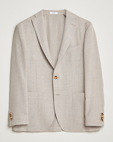 Herre | Blazere & jakker | Boglioli | K Jacket Wool Hopsack Blazer Beige