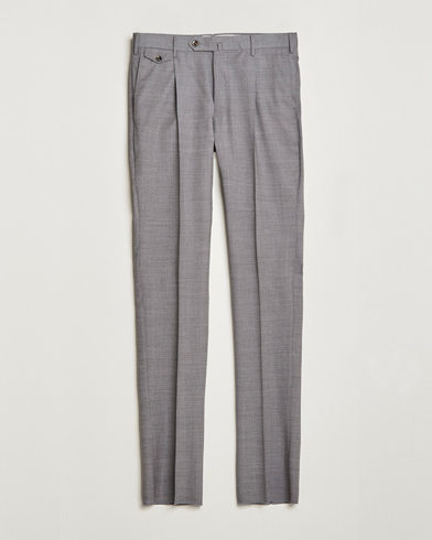 Herre | PT01 | PT01 | Gentleman Fit Wool Trousers Light Grey