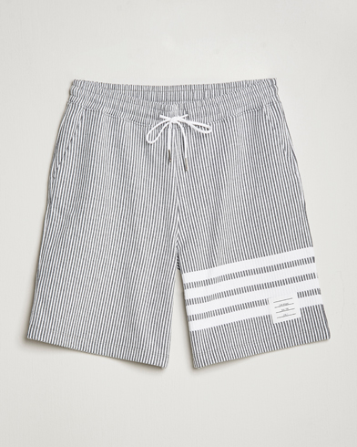 Herre | Chino shorts | Thom Browne | Seersucker Loopback Shorts Light Grey
