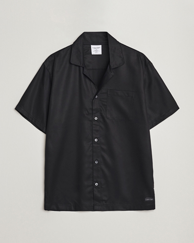 Herre | Calvin Klein | Calvin Klein | Lyocell Short Sleeve Loungewear Shirt Black