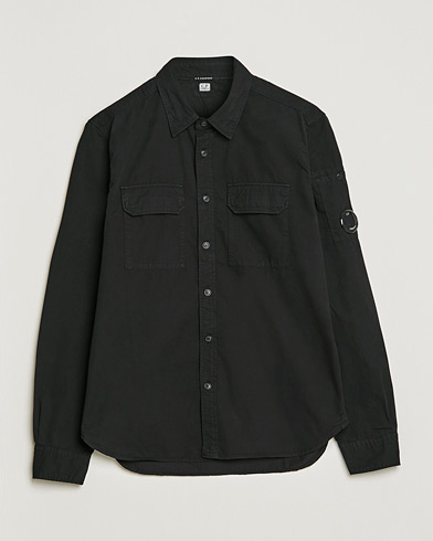 Herre | Shirt Jackets | C.P. Company | Garment Dyed Gabardine Shirt Jacket Black
