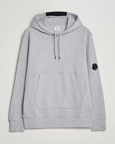 Herre | Hættetrøjer | C.P. Company | Diagonal Raised Fleece Hooded Lens Sweatshirt Grey