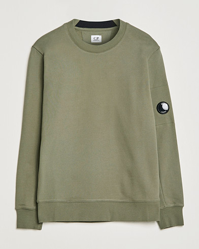 Herre | Sweatshirts | C.P. Company | Diagonal Raised Fleece Lens Sweatshirt Olive