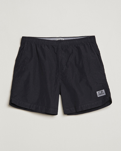 Herre | Badebukser | C.P. Company | Flatt Nylon Garment Dyed Swimshorts Black
