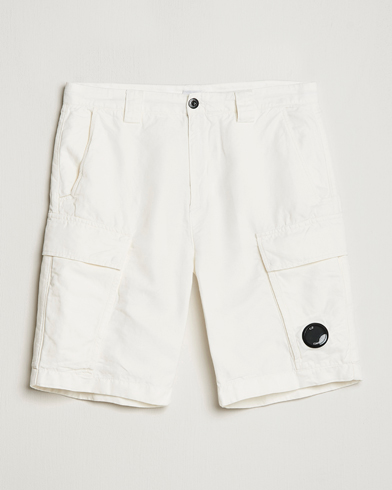 Herre | Cargoshorts | C.P. Company | Cotton/Linen Cargo Shorts White