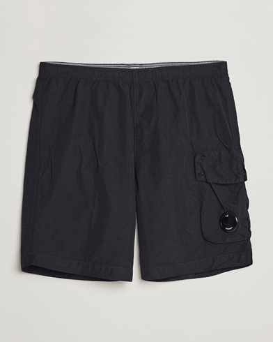 Herre | Cargoshorts | C.P. Company | Flatt Nylon Garment Dyed Shorts Black