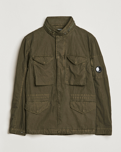 Herre | Field jackets | C.P. Company | 50 Fili GUM Cotton Field Jacket Olive