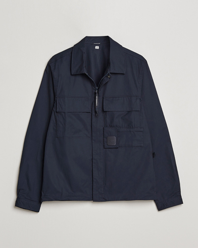 Herre | Shirt Jackets | C.P. Company | Metropolis Cotton Gabardine Overshirt Navy