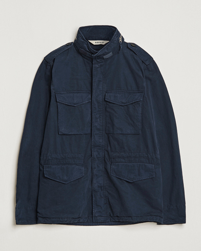 Herre | Field jackets | Aspesi | Cotton Field Jacket Navy