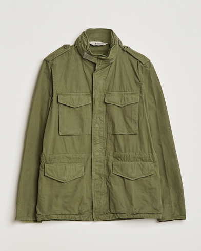 Herre | Efterårsjakker | Aspesi | Cotton Field Jacket Army Green