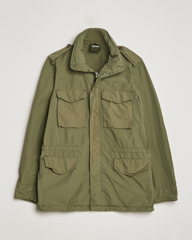 Herre | Klassiske jakker | Aspesi | Giubotto Garment Dyed Field Jacket Army Green