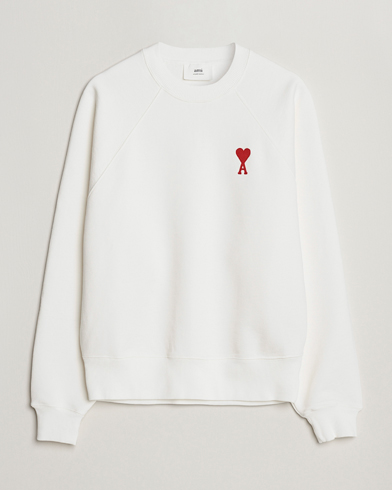 Herre | Trøjer | AMI | Big Heart Sweatshirt Natural White