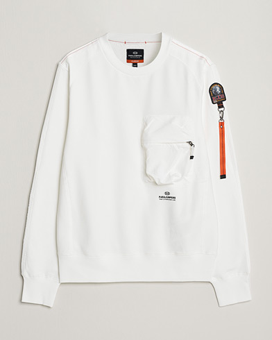 Herre | Parajumpers | Parajumpers | Sabre Soft Crew Neck Sweatshirt Off White