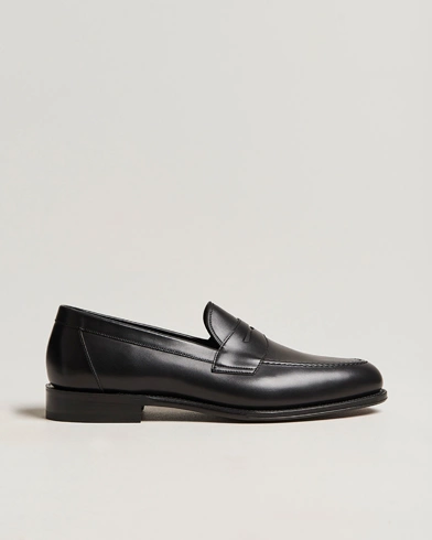 Herre | Håndlavede sko | Loake 1880 | Hornbeam Eco Penny Loafer Black Calf