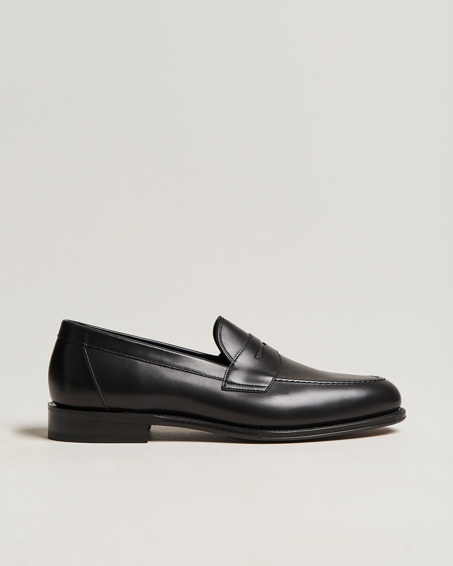 Loake 1880 Hornbeam Eco Penny Loafer Black Calf – Sort