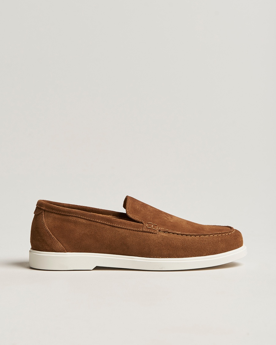 Herre | Sko i ruskind | Loake 1880 | Tuscany Suede Loafer Chestnut