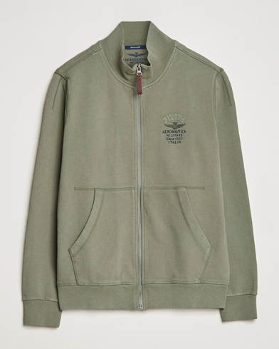 Herre | Aeronautica Militare | Aeronautica Militare | Full Zip Sweater Green