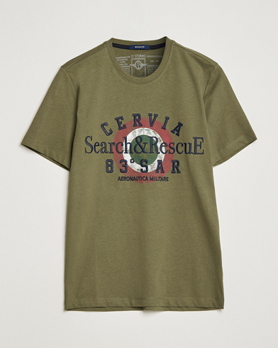 Herre | Kortærmede t-shirts | Aeronautica Militare | Cotton T-Shirt Green