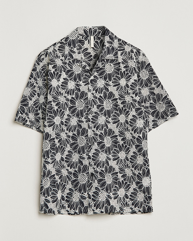 Herre | Sommer | Sunflower | Cayo Floral Short Sleeve Shirt Black