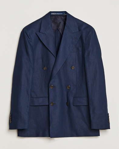 Herre | Blazere & jakker | Polo Ralph Lauren | Linen Double Breasted Sportcoat Dark Navy
