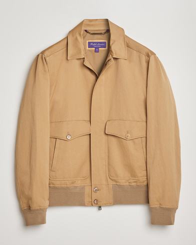 Herre | Shirt Jackets | Ralph Lauren Purple Label | Harrington Jacket Icon Khaki
