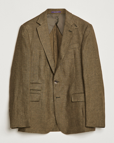 Herre | Formelle jakker | Ralph Lauren Purple Label | Herringbone Wool Jacket Sage Green
