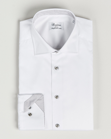 Herre |  | Stenströms | Slimline Cut Away Contrast Shirt White