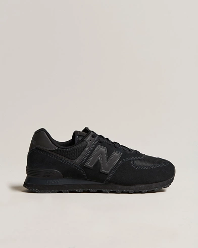 Herre | Sko i ruskind | New Balance | 574 Sneakers Full Black